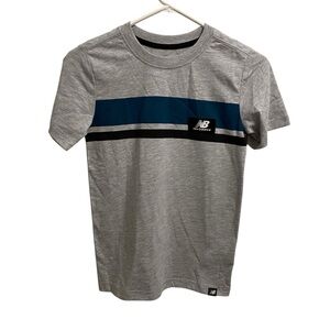 New Balance Gray and Blue Kids Shirt